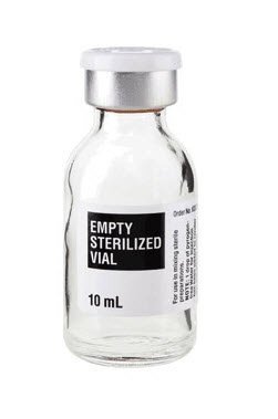 Vial Empty 10 mL, Glass Flip-Top Vial, Sterile  (25/CS 2PK/CS) by Pfizer USPG Hospira Worldwide, Inc.  ID 00409-5816-11